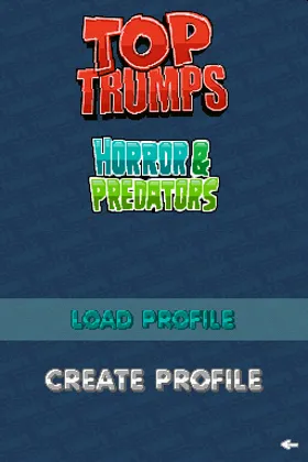 Top Trumps - Horror & Predators (Europe) (En,Fr,De,Es,It) screen shot title